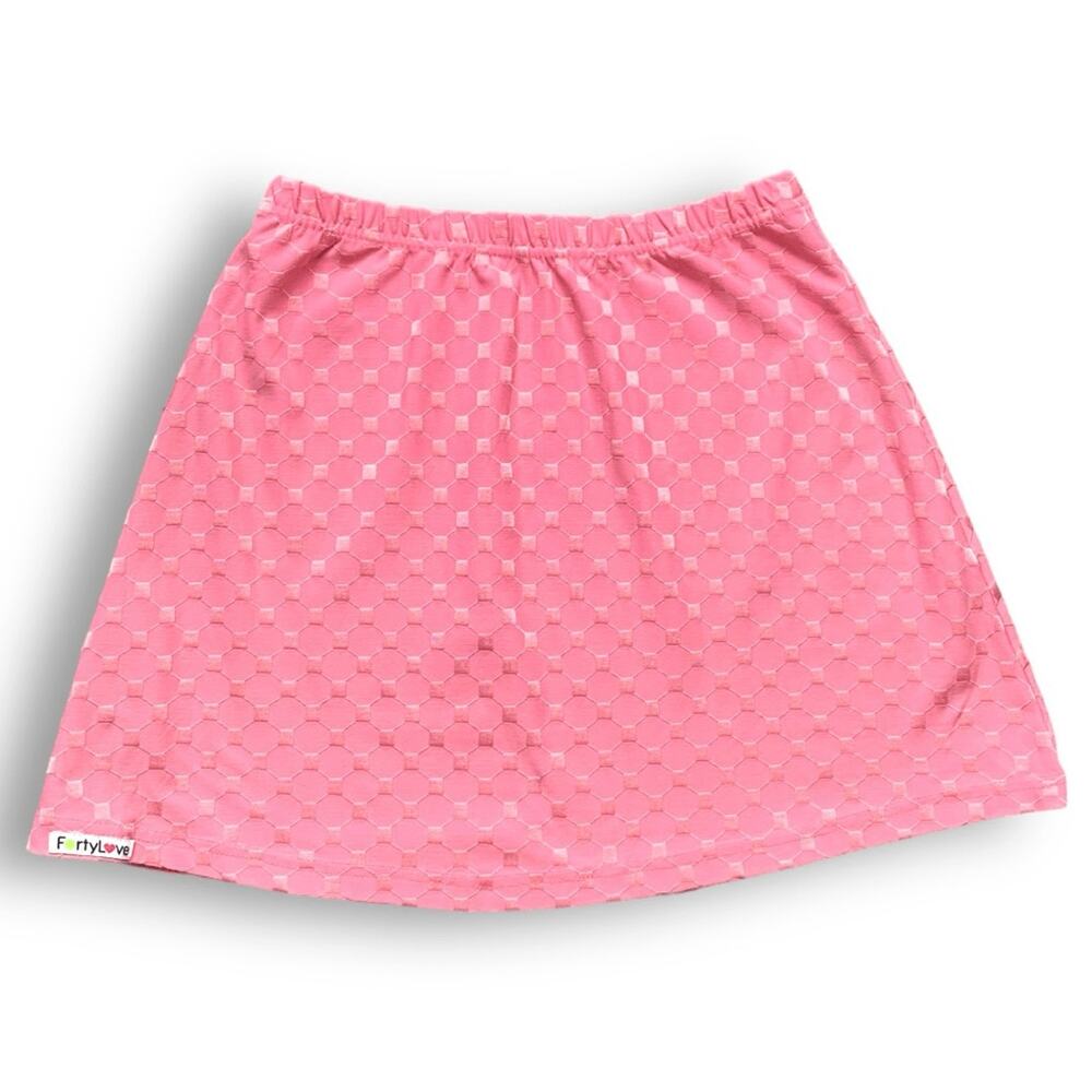 Vintage Pink Tennis Skirt Geometric Y2K Preppy Country Club Golf Mini Small